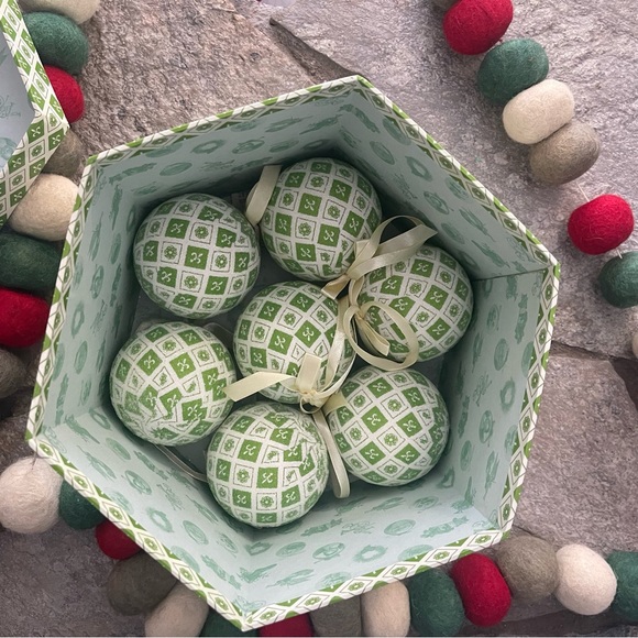 Vintage Mod 70s Christmas Tree Ball Ornaments Set of 14 - Picture 7 of 7